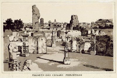 Rome : Palais des Césars, Péristyle - Italian School