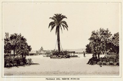 Rome : Place du Mont Pincio - Italian School
