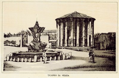 Rome : Temple de Vesta - Italian School