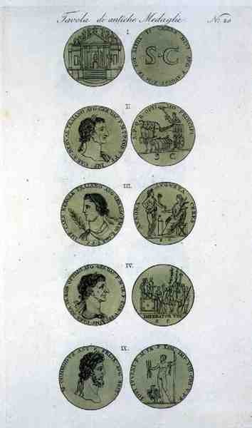Pièces romaines, de 