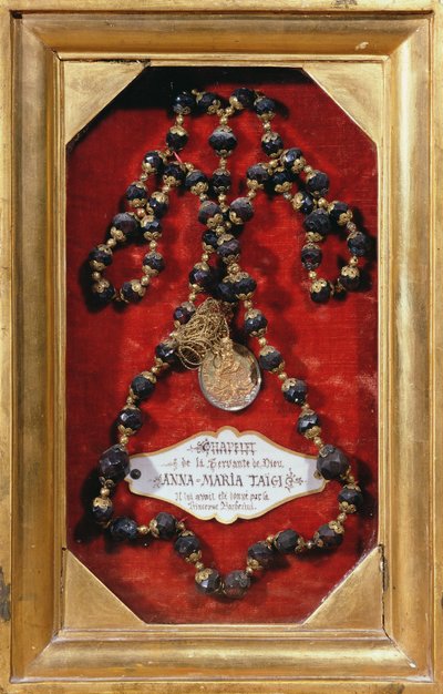 Chapelet offert à Anna-Maria Taigi par la princesse Barberini - Italian School