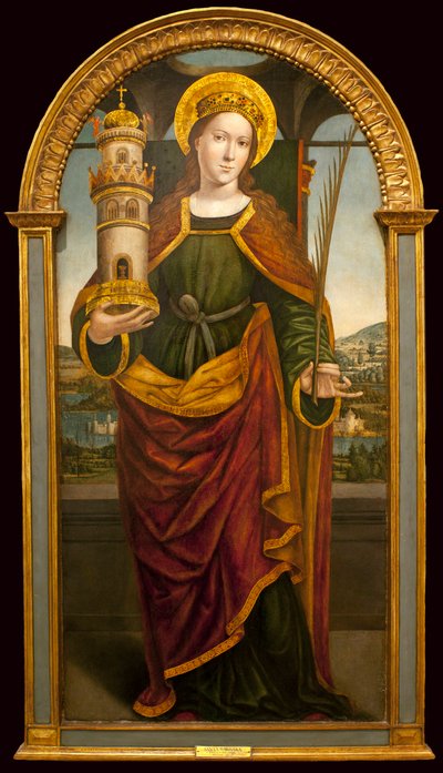 Sainte Barbe - Peinture d