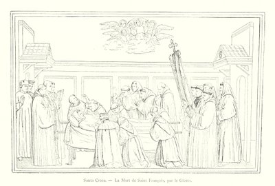 Santa Croce, La Mort de Saint François, par Giotto - Italian School