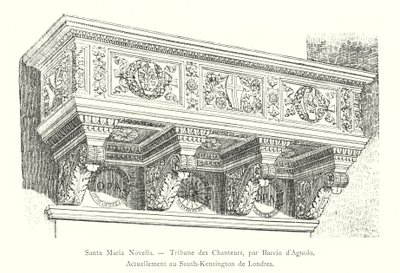 Santa Maria Novella, Tribune des Chanteurs, par Baccio d