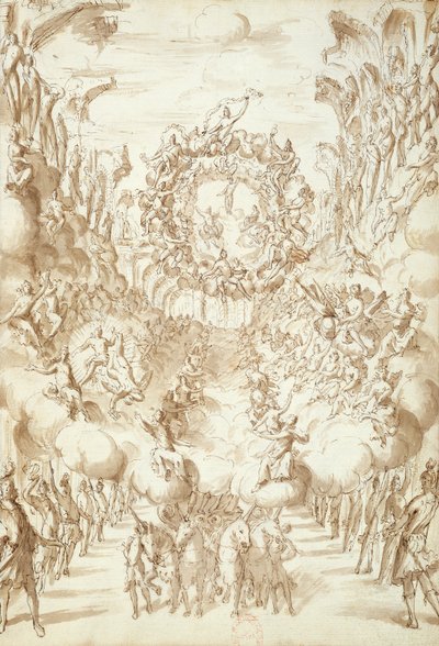Décor de scène pour opéras au théâtre San Salvatore à Venise, 1675 - Italian School
