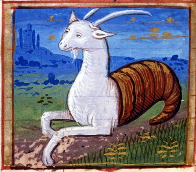 Signe du Capricorne. Horoscope italien, milieu du XVe siècle - Italian School