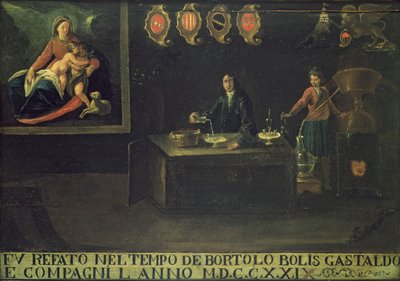 Enseigne de la guilde des pharmaciens vénitiens, 1729 - Italian School