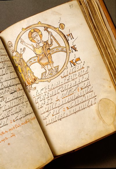 Page de chant avec neumes Manuscrit de l