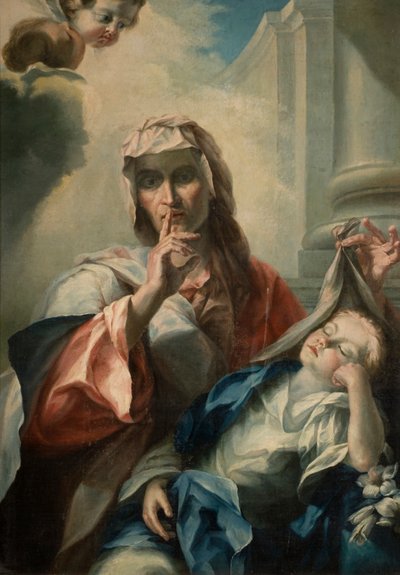 Sainte Anne et la jeune Vierge - Italian School