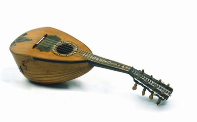 Nature morte de mandoline napolitaine inventée par Giuseppe Galiotto - Italian School