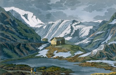 Suisse : Hospice de Saint-Bernard dans les Alpes, de Costume dei Romani, Svizzeri.. - Italian School