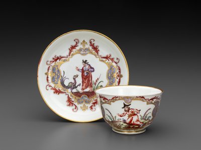 Bol à thé et soucoupe, vers 1755 - Italian School