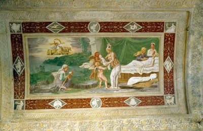 La Naissance de Memnon, peinture au plafond dans la loggia de l