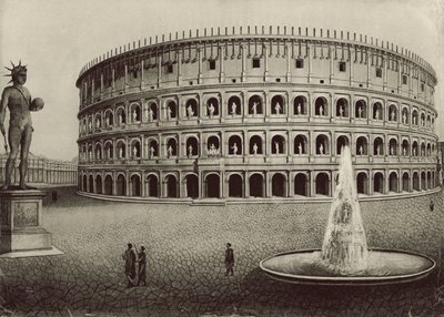 Le Colisée restauré - Italian School