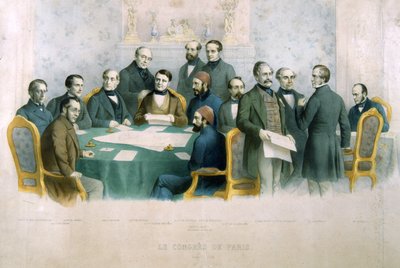 Le Congrès de Paris, mars 1856, illustration de L