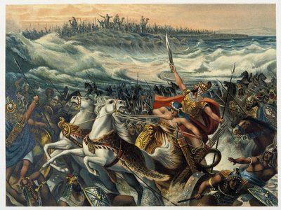 Les Égyptiens se noyant dans la mer Rouge - dans "Aurea Bibbia classica: storia della rivelazione divina nell
