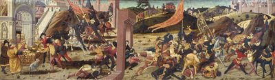 Le Cassone Morelli représentant les Gaulois vaincus par Marcus Furius Camillus - Italian School