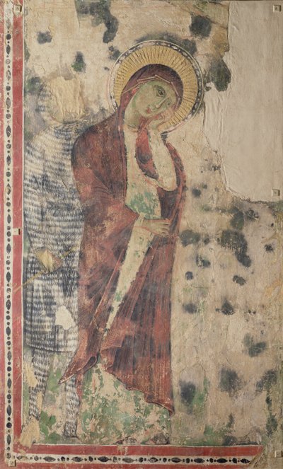 La Vierge en Deuil avec Longin (peut-être) - Italian School
