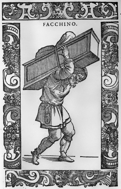Le porteur Il Facchino - Italian School