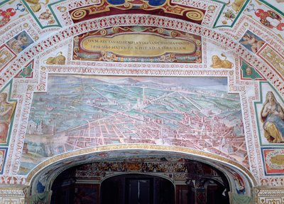 Les routes de Rome, sous le règne du pape Sixte V - Italian School