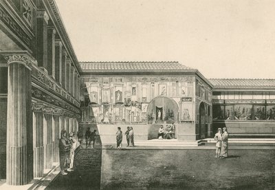 Les thermes Stabiens - La cour des stucs telle qu