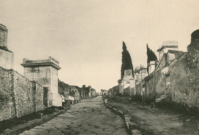La rue des Tombeaux telle qu