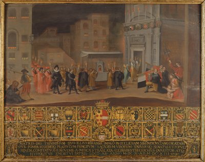 La translation des restes de la Madonna de Provenzano, 1610 - Italian School