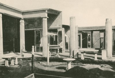 Le viridarium dans la maison des Vettii tel qu