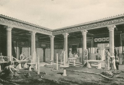 Le viridarium dans la maison des Vettii tel qu
