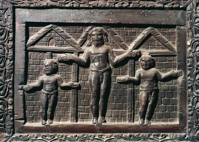 La crucifixion du Christ, carreau de l