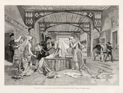 La scène du panier (Acte II, Partie Deux, Scène I) de l