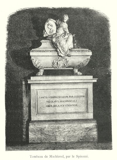 Tombeau de Machiavel, par le Spinazzi - Italian School