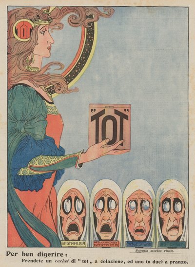 Tot (colour litho) - Italian School