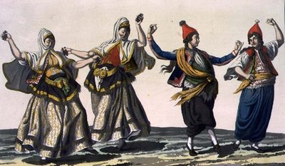 Deux danseuses et deux danseurs, planche 62 de la Partie III, Volume I de 