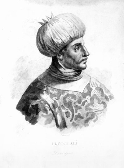 Ulucci Ali (d.1587) le pirate turc - Italian School