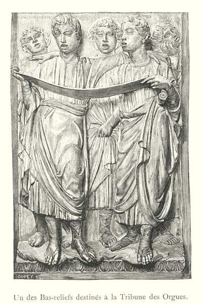 Un des Bas-reliefs destinés à la Tribune des Orgues - Italian School
