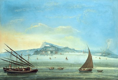 Vue de Naples (détail) - Italian School
