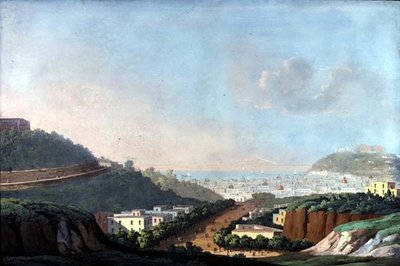 Vue de Naples depuis Capodimonte et le Golfe de Pozzouli - Italian School