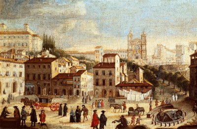 Vue de la Piazza di Spagna, avec l