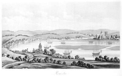 Vue de Rochester en 1669, de Travels of Cosimo III (1642-1723) Grand-Duc de Toscane, à travers l