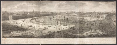 Vue du Prato della Valle à Padoue - Italian School