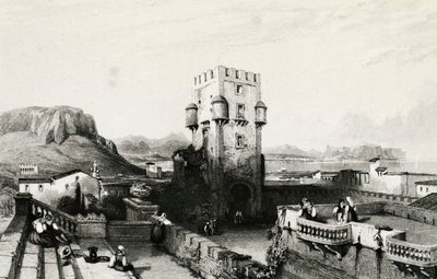 Villa Butera, Bagheria, Sicile, gravure, Italie - Italian School