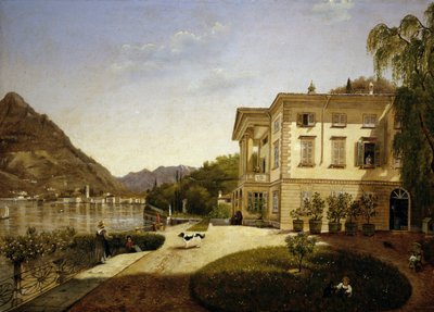Villa La Roda à Blevio, sur le lac de Côme (appartenant à Giuditta Pasta à partir de 1827, maintenant détruite) - Italian School