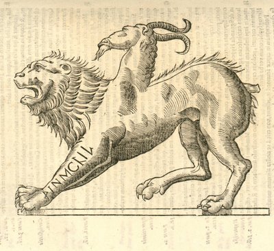 Illustration de Monstrosae cuiusdam Chimaerae de l