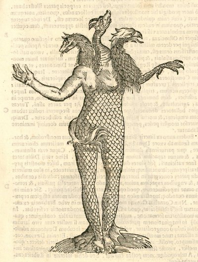 Illustration de Monstrum triceps capite Vulpis, Draconis, & Aquilae de l