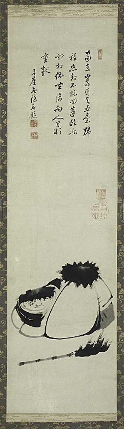 Kanzan et Jittoku. - Ito Jakuchu