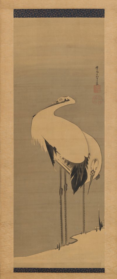 Deux grues - Ito Jakuchu