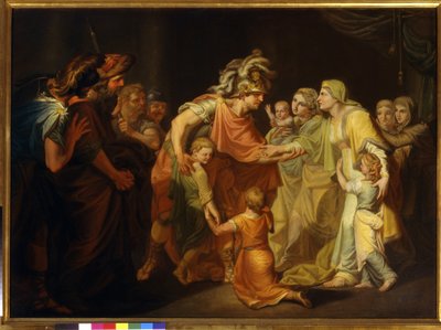 Le prince russe Sviatoslav Ier retrouve sa famille à Kiev après la campagne sur le Danube de 967 - Ivan Akimovich Akimov