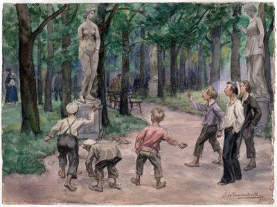 Compétition sportive dans le jardin impérial, Saint Petersbourg - Ivan Alexeyevich Vladimirov