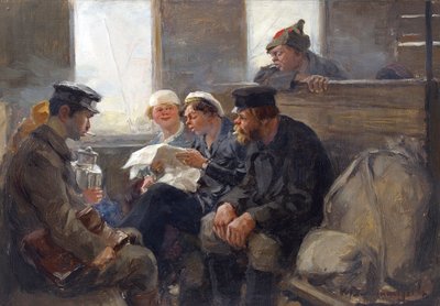 Groupe de bolcheviks dans un train - Ivan Alexeyevich Vladimirov